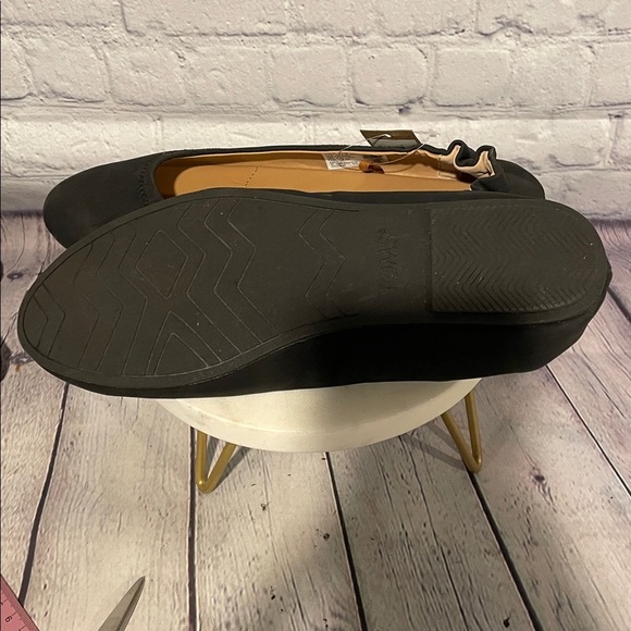 TOMS Judith Black Ballet Flats - NWT Size 7.5 - Picture 4 of 6